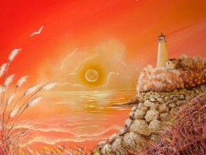 Faro al tramonto